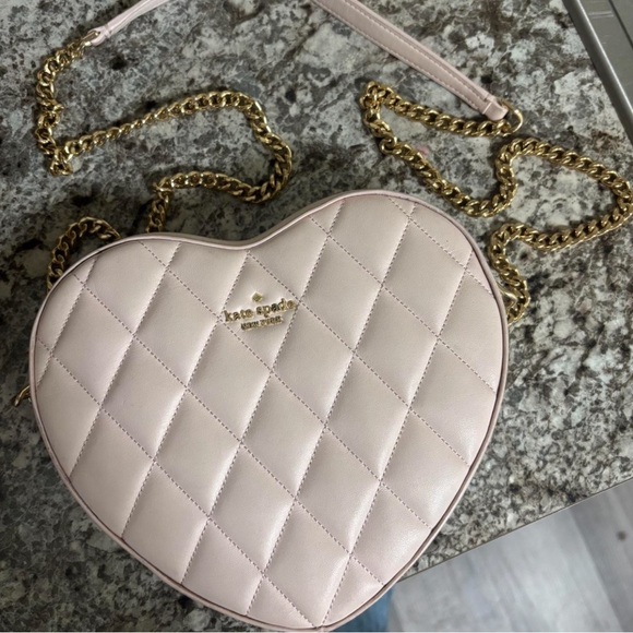 kate spade Handbags - Kate Spade Cream Quilted Heart Crossbody Bag